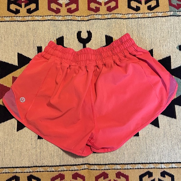 Neon Coral Lululemon Shorts - Picture 4 of 4